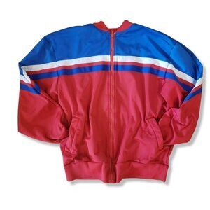 Vtg Wind Breaker 80s Block Track Jacket Running size XL